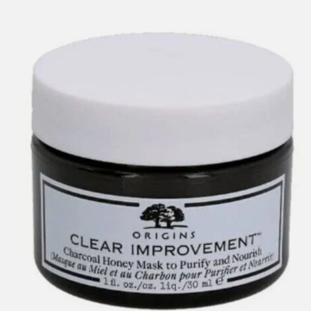 ORIGINS CLEAR IMPROVEMENT CHARCOAL HONEY MASK TO PURIFY AND NOURISH NEW 2.5 OZ